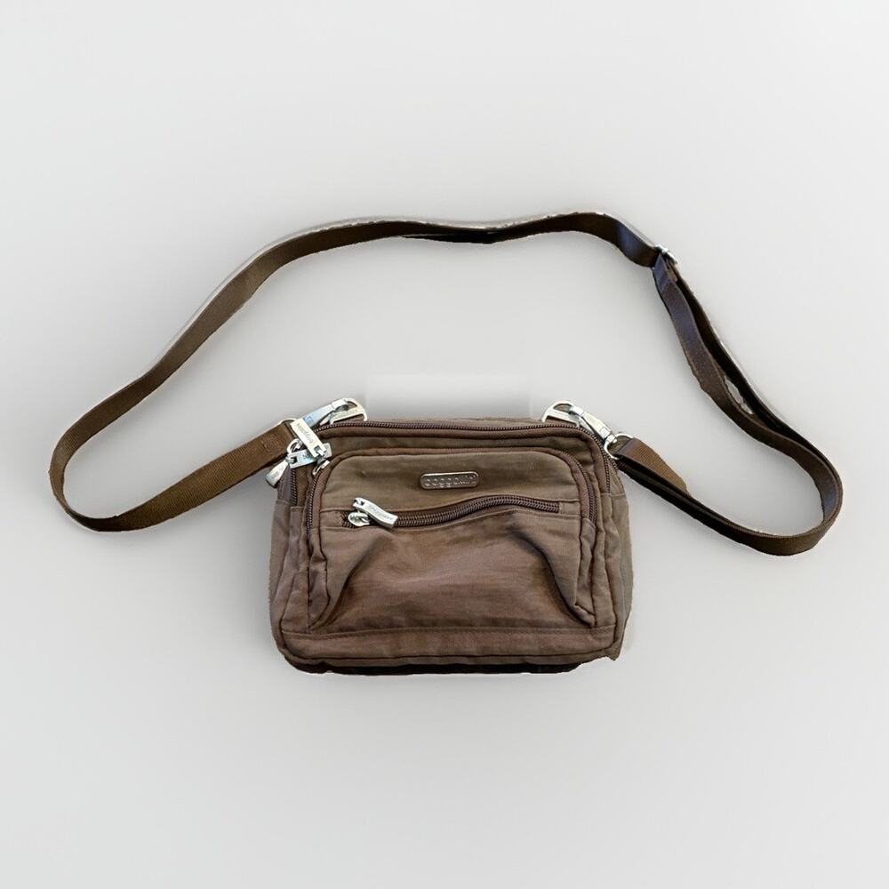 Baggallini Triple Zip Convertible Crossbody Lightweight Fannypack Belt Bag Small